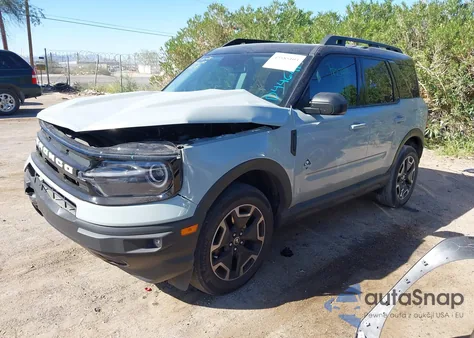 2022 Ford Bronco Sport Outer Banks z USA, uszkodzony, nr VIN 3FMCR9C6XNRD44641